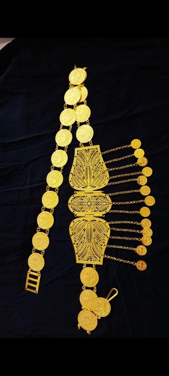 Altın Renkli  kadın yöresel kemer - Görsel 3