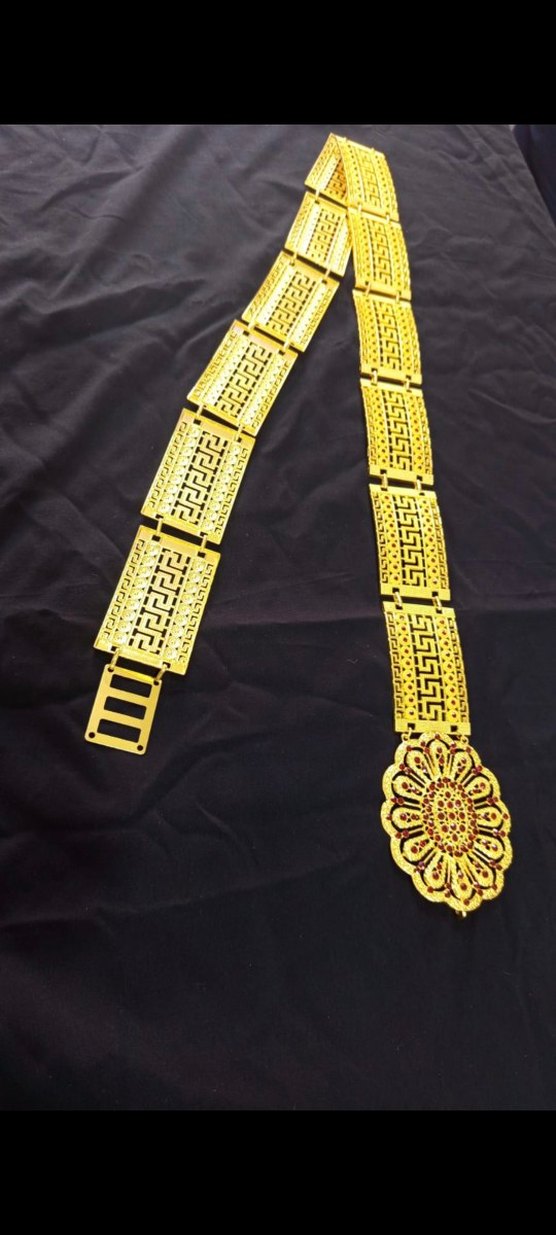 Altın Renkli  kadın yöresel kemer - Görsel 2