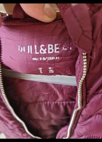 Bordo Fermuarlı Günlük Kadın Mont - Görsel 2