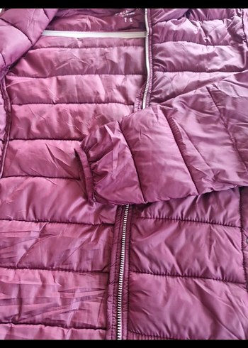 Bordo Fermuarlı Günlük Kadın Mont - Görsel 6