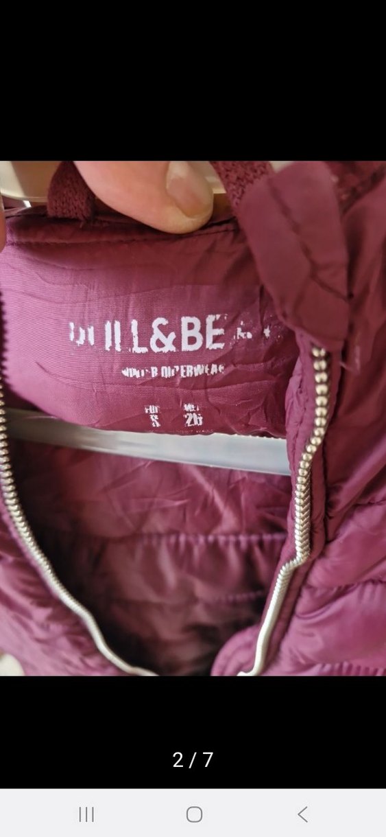 Bordo Fermuarlı Günlük Kadın Mont - Görsel 2