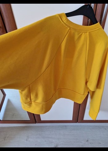 Sarı Nike Kadın Sweatshirt - Görsel 4