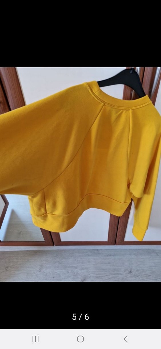 Sarı Nike Kadın Sweatshirt - Görsel 4