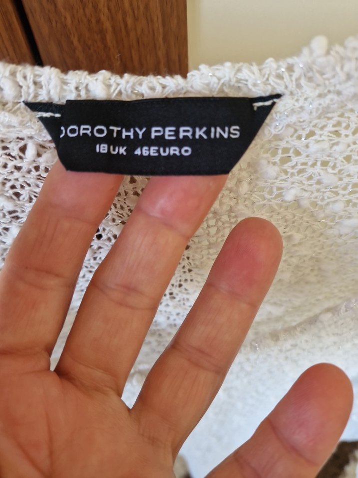 Bohem Tarz Beyaz Örgü Kadın Kazak - Görsel 2