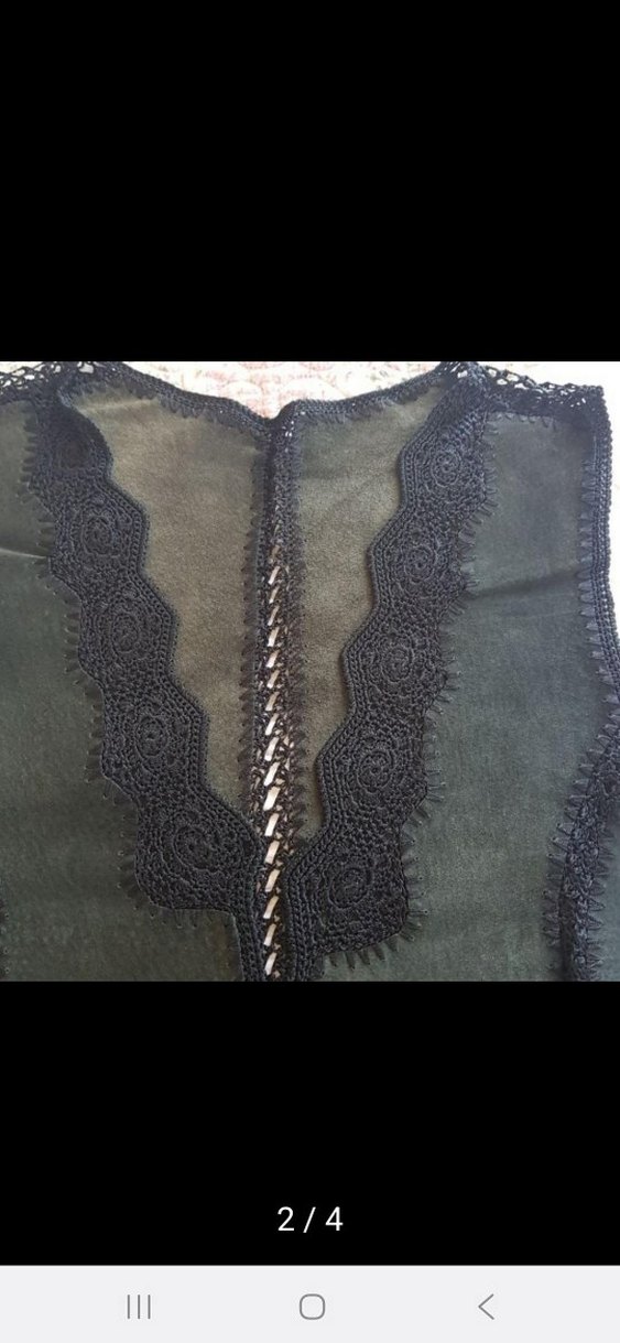 nefti yeşil Süet Fermuarlı Kadın Yelek - Görsel 2