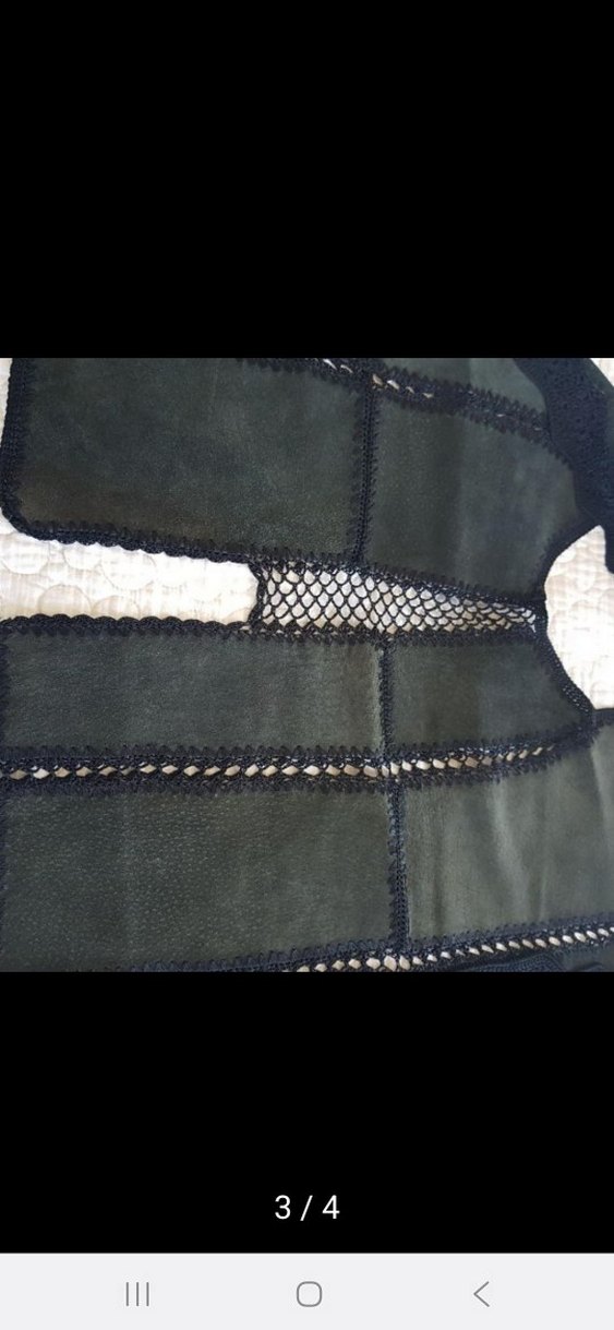 nefti yeşil Süet Fermuarlı Kadın Yelek - Görsel 3