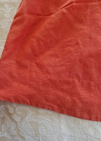 Kırmızı Keten Bohem Kadın Bluz - Görsel 8