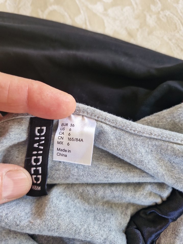 Gri Siyah Uzun Kolsuz şifon  Elbise - Görsel 3