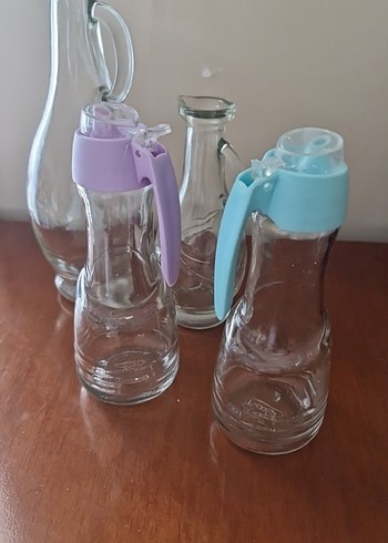 Pastel Kapaklı Cam Yağlık ve Sirkelik Seti - Görsel 4