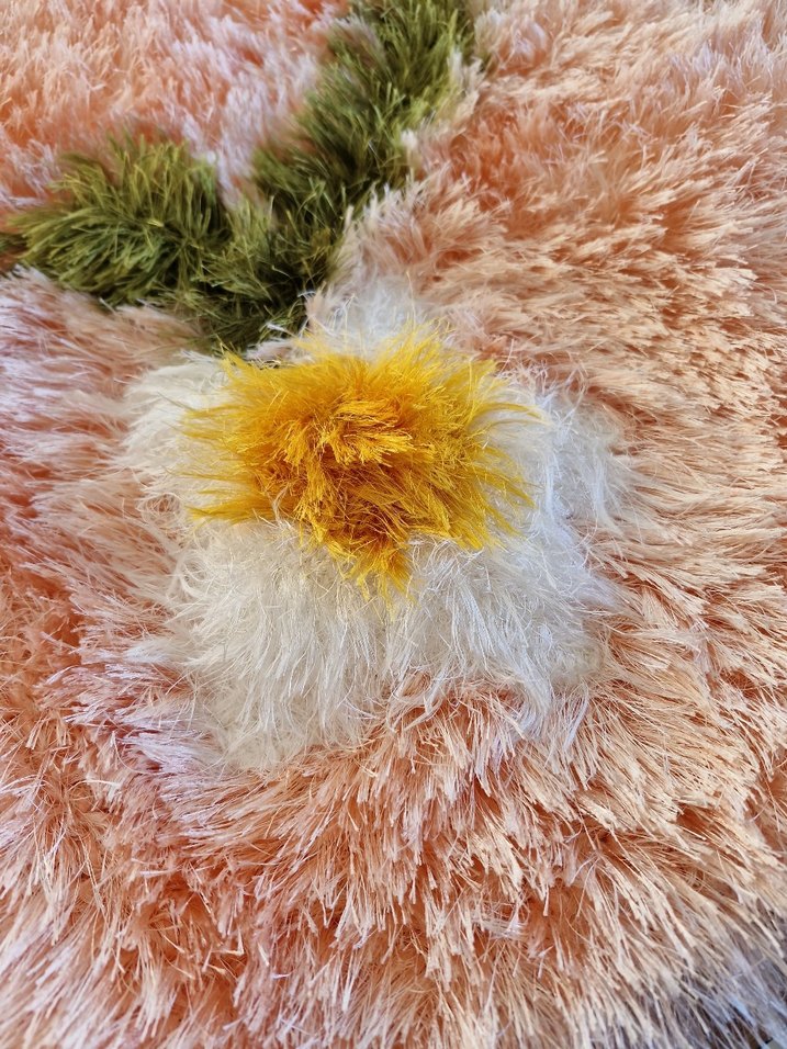 Çiçek Desenli Bohem Paspas - Görsel 5