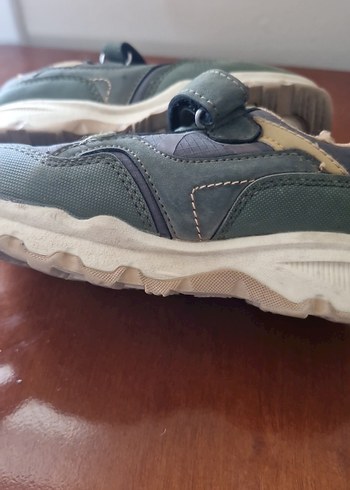 Gri Erkek Çocuk Spor Ayakkabısı Velcro - Görsel 5