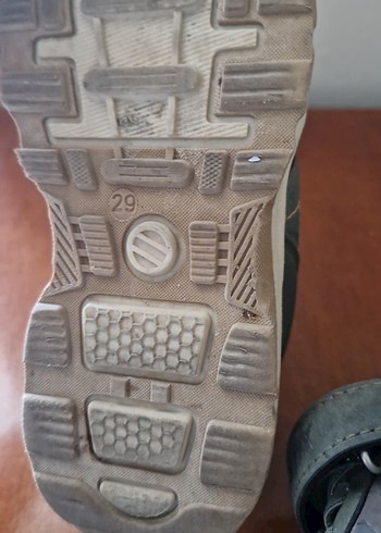 Gri Erkek Çocuk Spor Ayakkabısı Velcro - Görsel 4