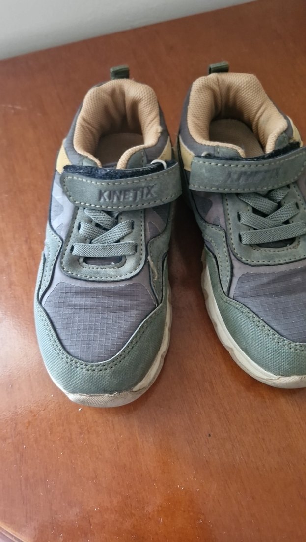 Gri Erkek Çocuk Spor Ayakkabısı Velcro - Görsel 2