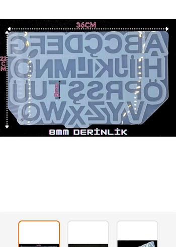 Silikon epoksi harf kalibi - Görsel 2