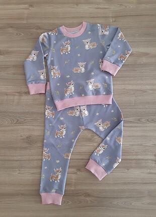 3-4 yaş kız cocuk pijama takımı 