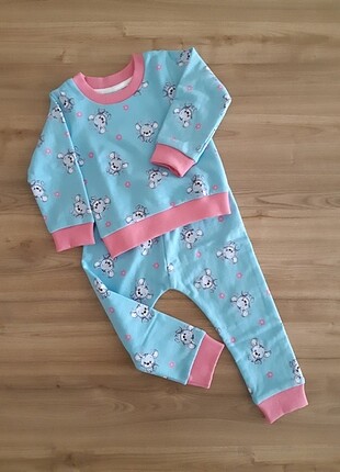 2 yaş organik kız pijama takımı 