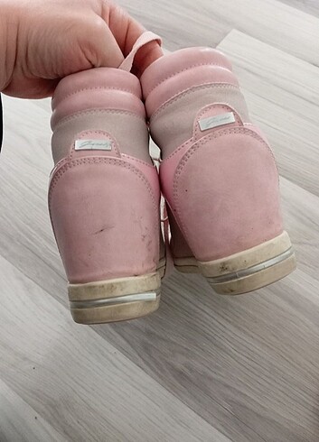 36 Beden pembe Renk Dolgu topuklu bot