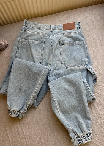 Kadın Mavi Loose  Kot Pantolon - Görsel 2