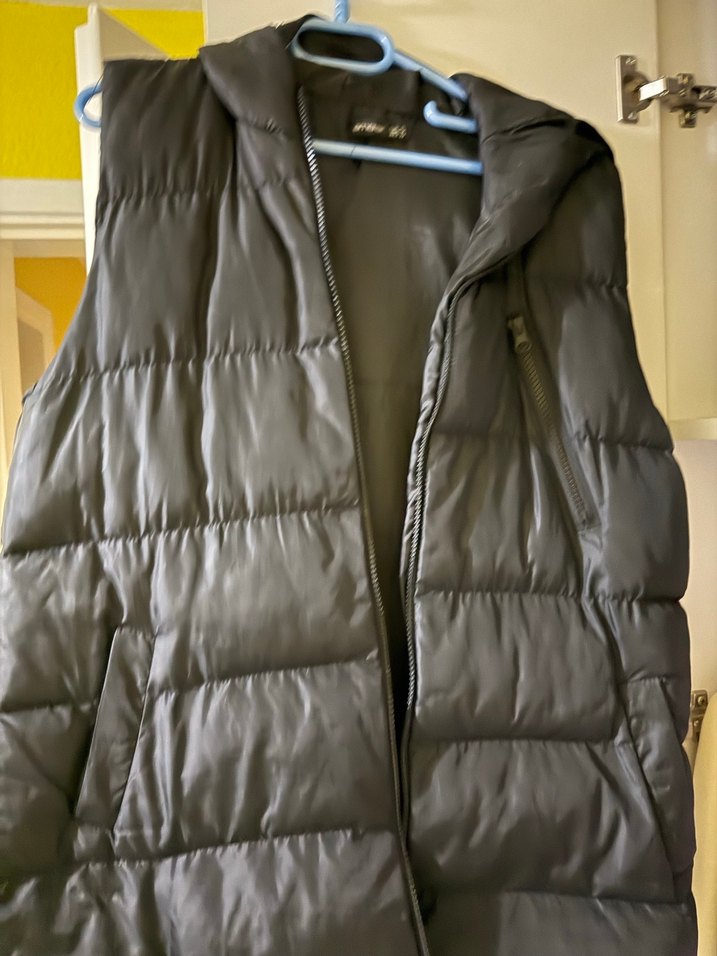 Siyah Fermuarlı Kadın Yelek - Görsel 2