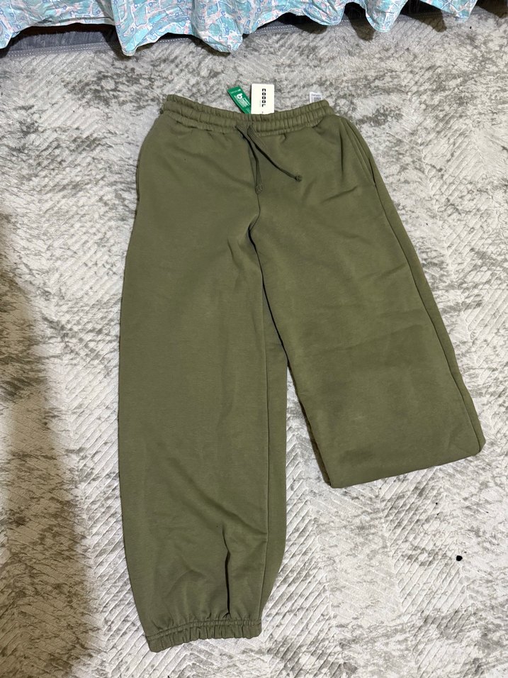 Kadın Haki Loose eşofman altı - Görsel 2