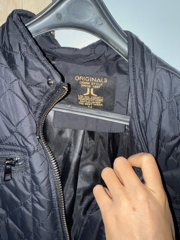 Erkek Siyah Kapitone Biker Ceket - Görsel 2