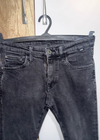 Erkek Siyah Kemerli Regular Fit Kot Pantolon - Görsel 2