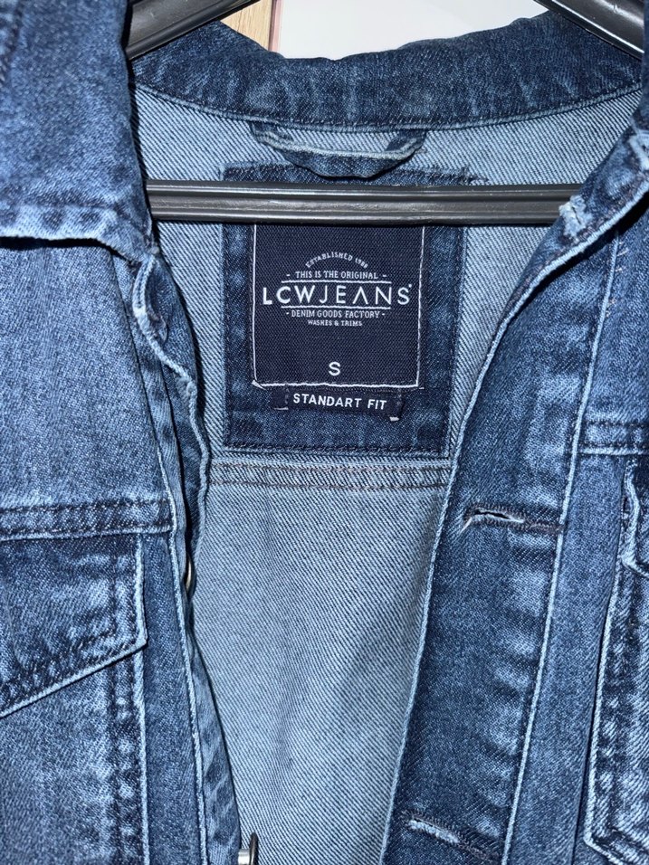 Düğmeli Mavi Kadın Denim Ceket - Görsel 2