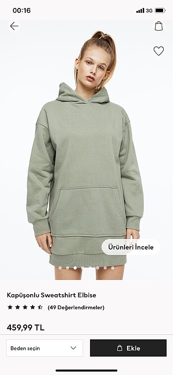 Oversize sweatshirt elbise