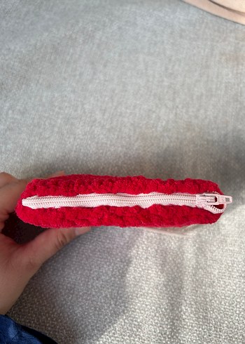 Kırmızı Kadın Makyaj Çantası - Görsel 4