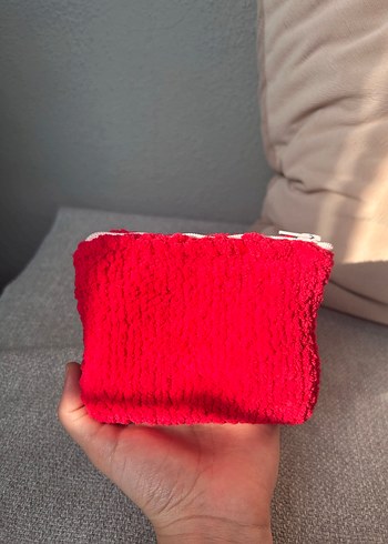 Kırmızı Kadın Makyaj Çantası - Görsel 6