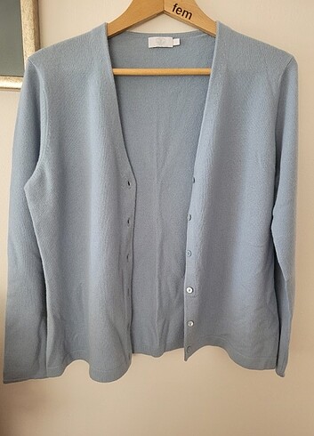 l Beden mavi Renk Silk and cashmere l beden hirka