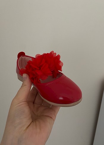 Kiko Kids Kız Çocuk Kırmızı Fırfırlı Babet - Görsel 5