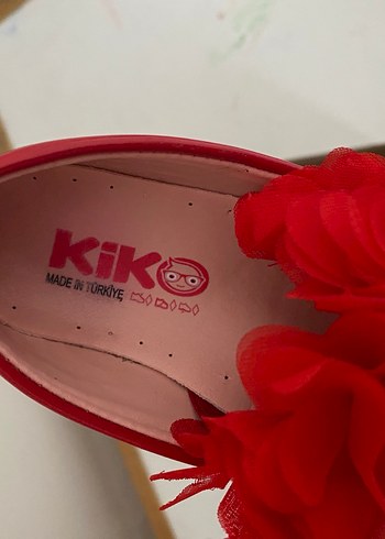 Kiko Kids Kız Çocuk Kırmızı Fırfırlı Babet - Görsel 4