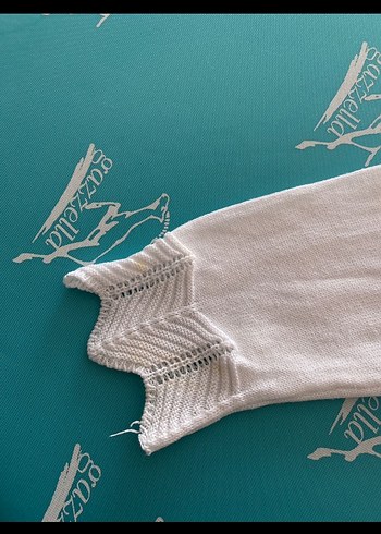 LCW Kız Çocuk Beyaz Örgü Hırka - Görsel 5