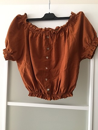 Büzgülü crop top