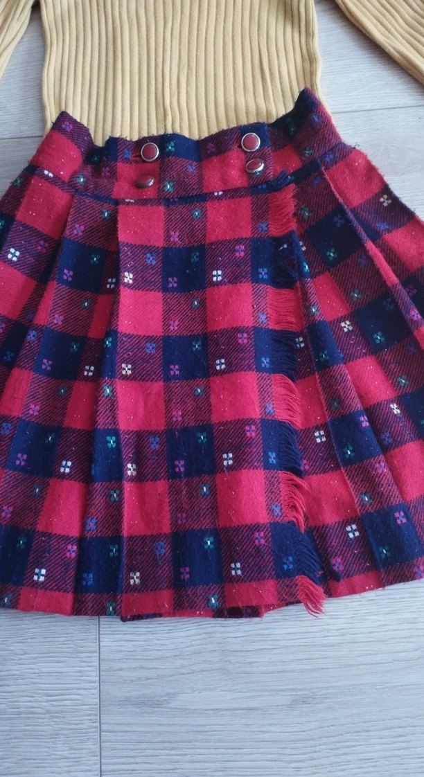 kız çocuk takım etek ve triko Kazak - Görsel 3