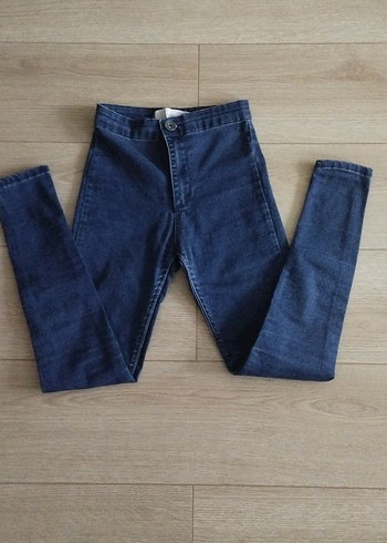 Lacivert Elastik Denim Pantolon - Görsel 7