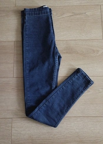 Lacivert Elastik Denim Pantolon - Görsel 9