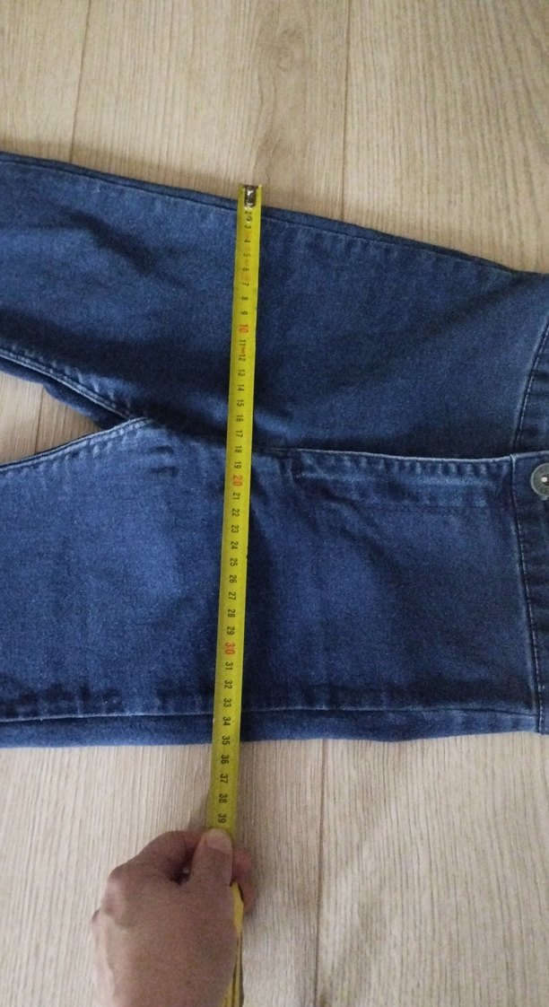 Lacivert Elastik Denim Pantolon - Görsel 4