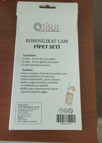 Borosilikat Cam Pipet Seti - Görsel 2