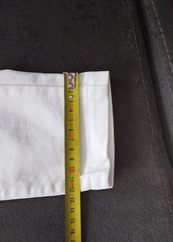 Çocuk Beyaz Pamuk Skinny Pantolon - Görsel 7