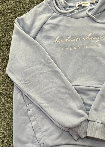 Bebe mavisiKapüşonlu Kadın Sweatshirt - Görsel 3