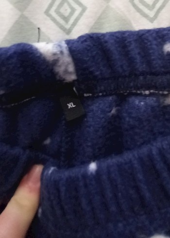 xl Beden mavi Renk Düğmeli Lacivert yumuşak pijama takımı