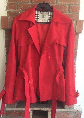 Burberry orijinal kırmızı trençkot