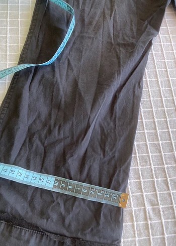 m Beden siyah Renk Y2k vintage bohem fairy gothic işlemeli siyah kapri