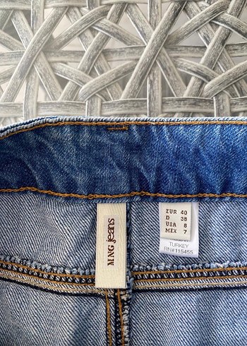 Mango Y2k vintage MNG jeans mini kot etek
