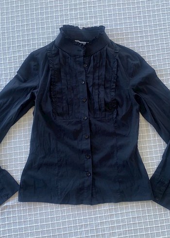 m Beden siyah Renk Y2k vintage gothic grunge siyah gömlek