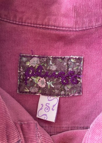 Y2k vintage lolita coquette kadife pembe ceket - Görsel 4