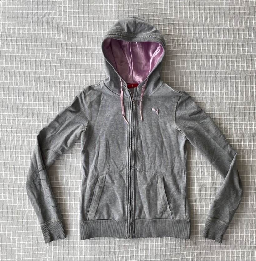 Puma lolita y2k vintage gri spor hırka ceket - Görsel 4