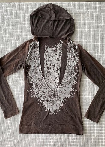 Y2k vintage gothic grunge bohem vampirecore bluz body - Görsel 2